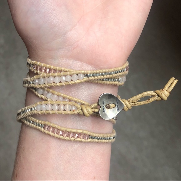Chan Luu x Hello Kitty Rose Quartz Mix Wrap Bracelet - Picture 5 of 6